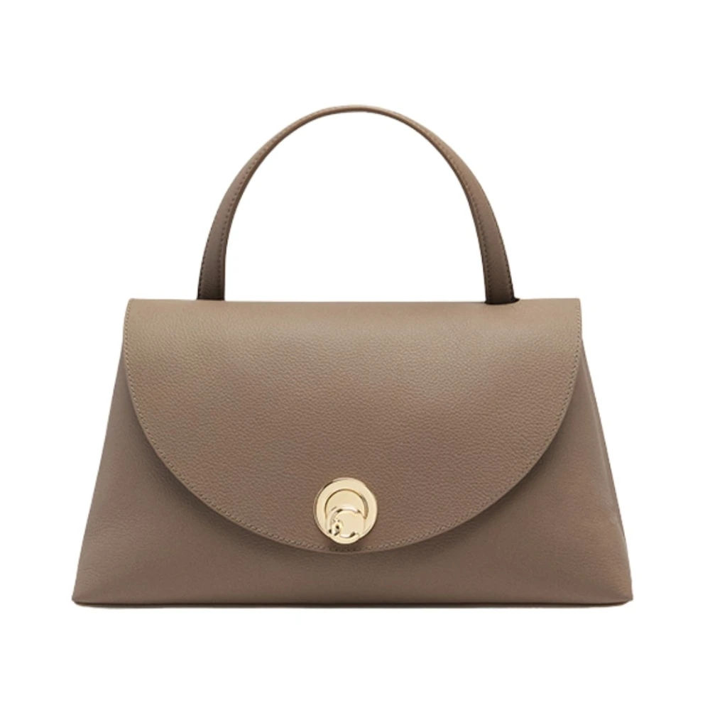 Coccinelle Damen Warm Taupe/Rosette Henkeltasche Aus Doubleface-Leder Nikla Medium - Bild 5