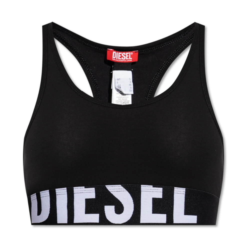 Diesel Damen Schwarz - Ufsb-Cotton-Race-Bralette - Sport - K -Xs