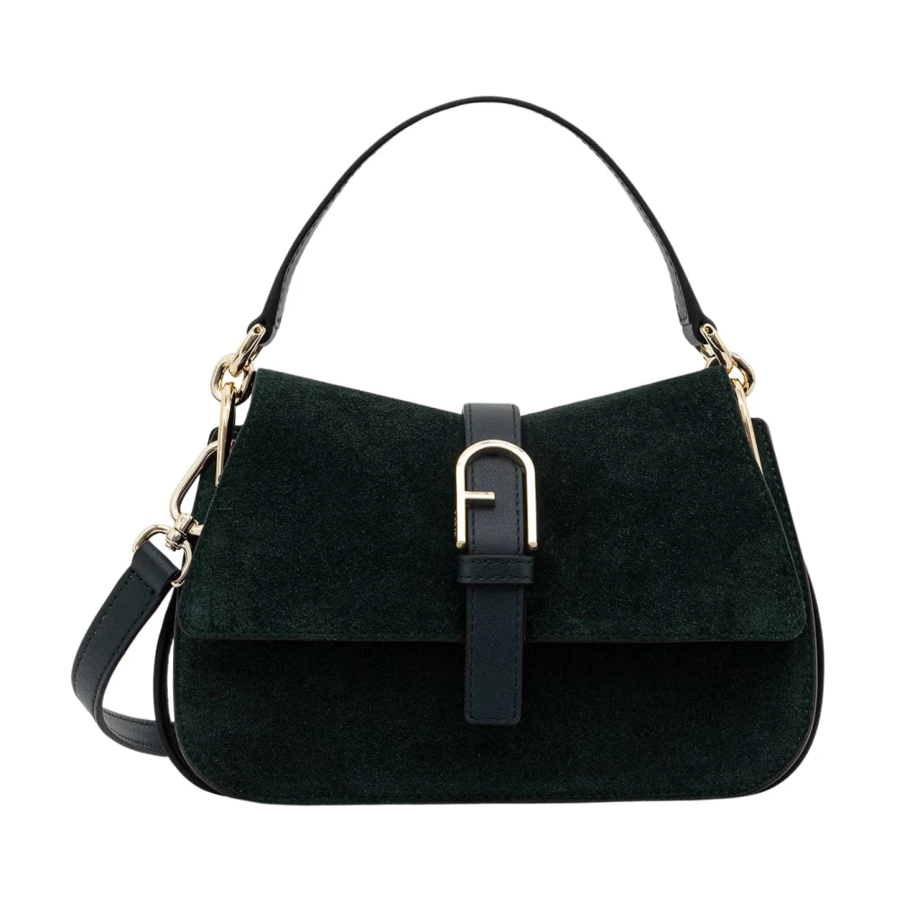 Furla Damen Dunkelgrün Handtasche Flow Mini Top Handle Wb01032 Bx3045 Cn Nosize - Bild 3