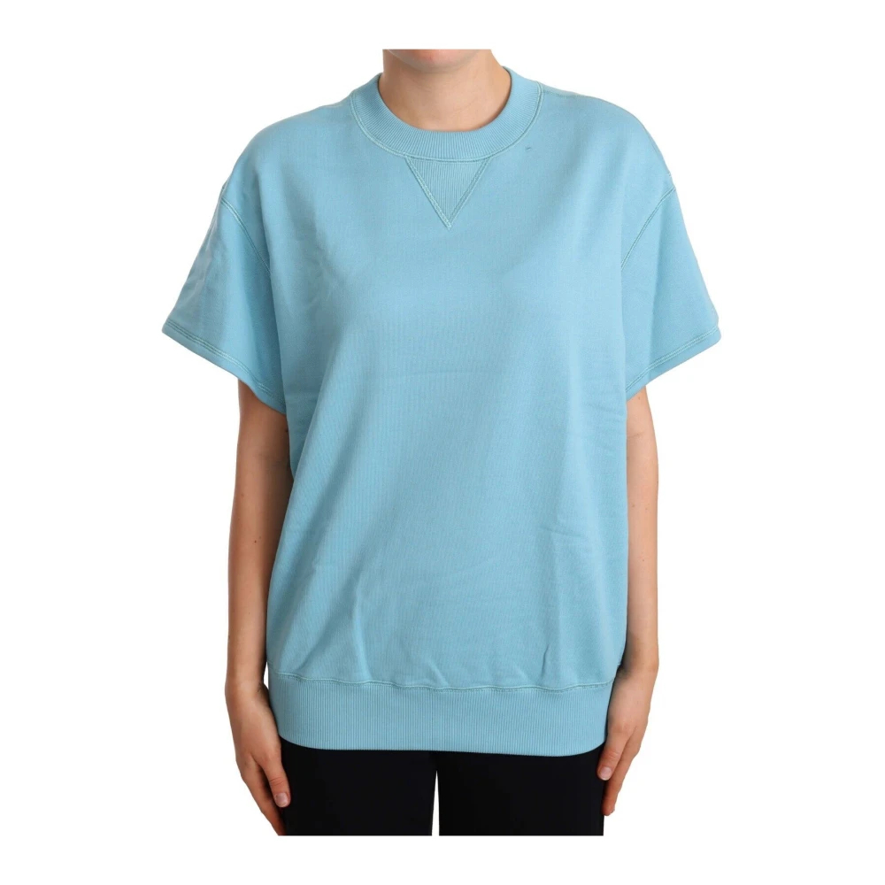 Dolce & Gabbana Damen Blau - Crew Neck T-Shirt - Tops - M