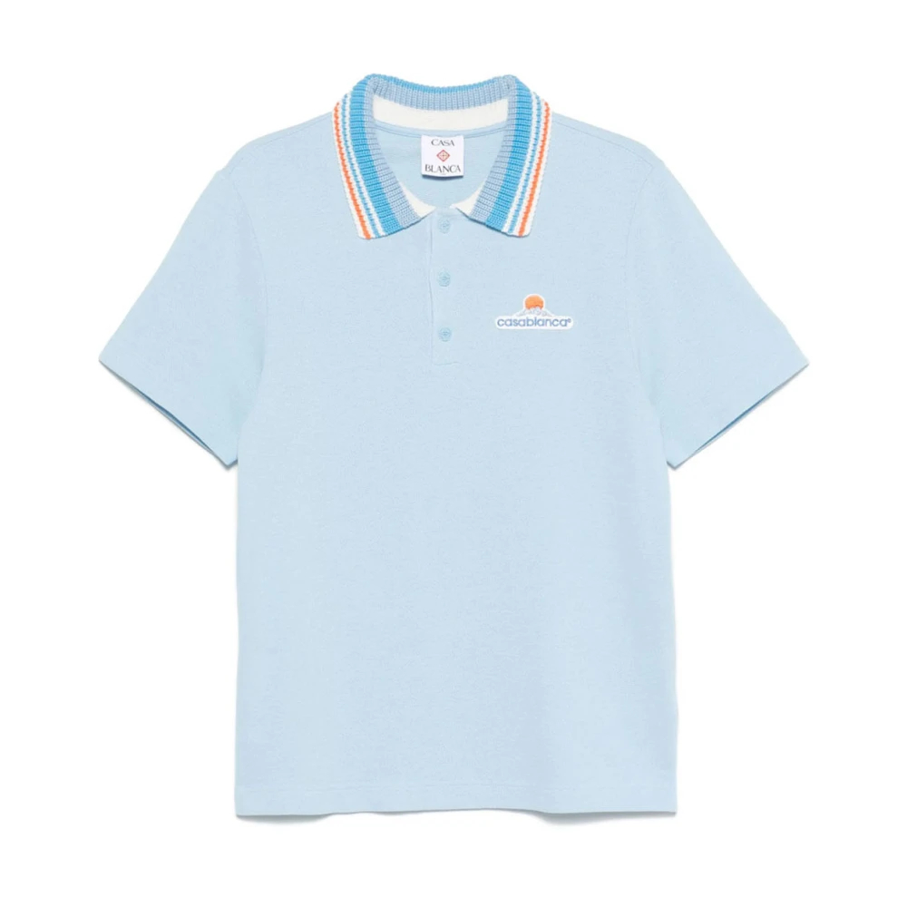 Casablanca Herren Blau - Stilvolles Polo-Shirt - Tops - 2XL