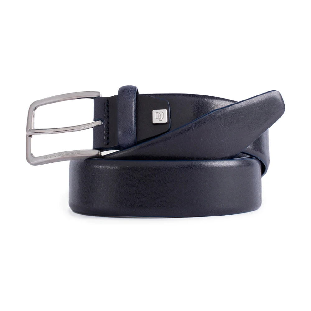 Piquadro Herren Blau - Ledergürtel Mit Dornschließe - Accessories - One Size