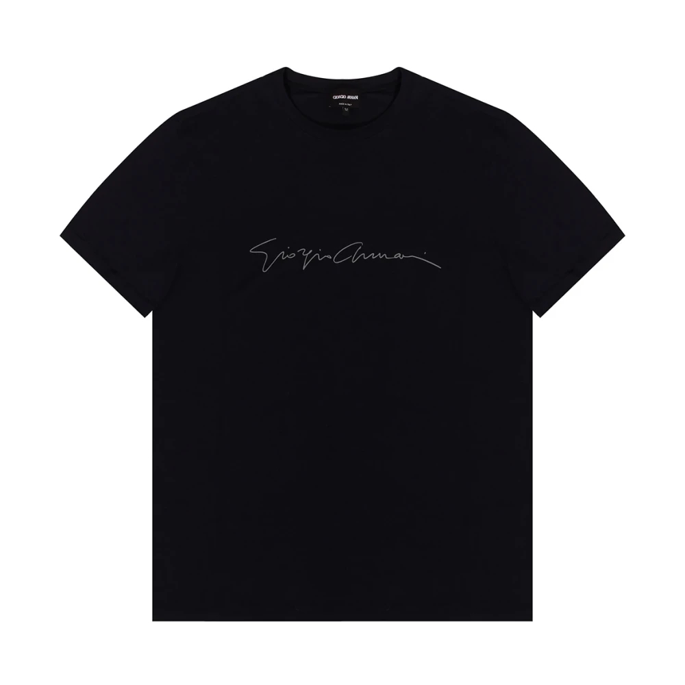 Giorgio Armani Herren Blau - Logo T-Shirt - Tops - L