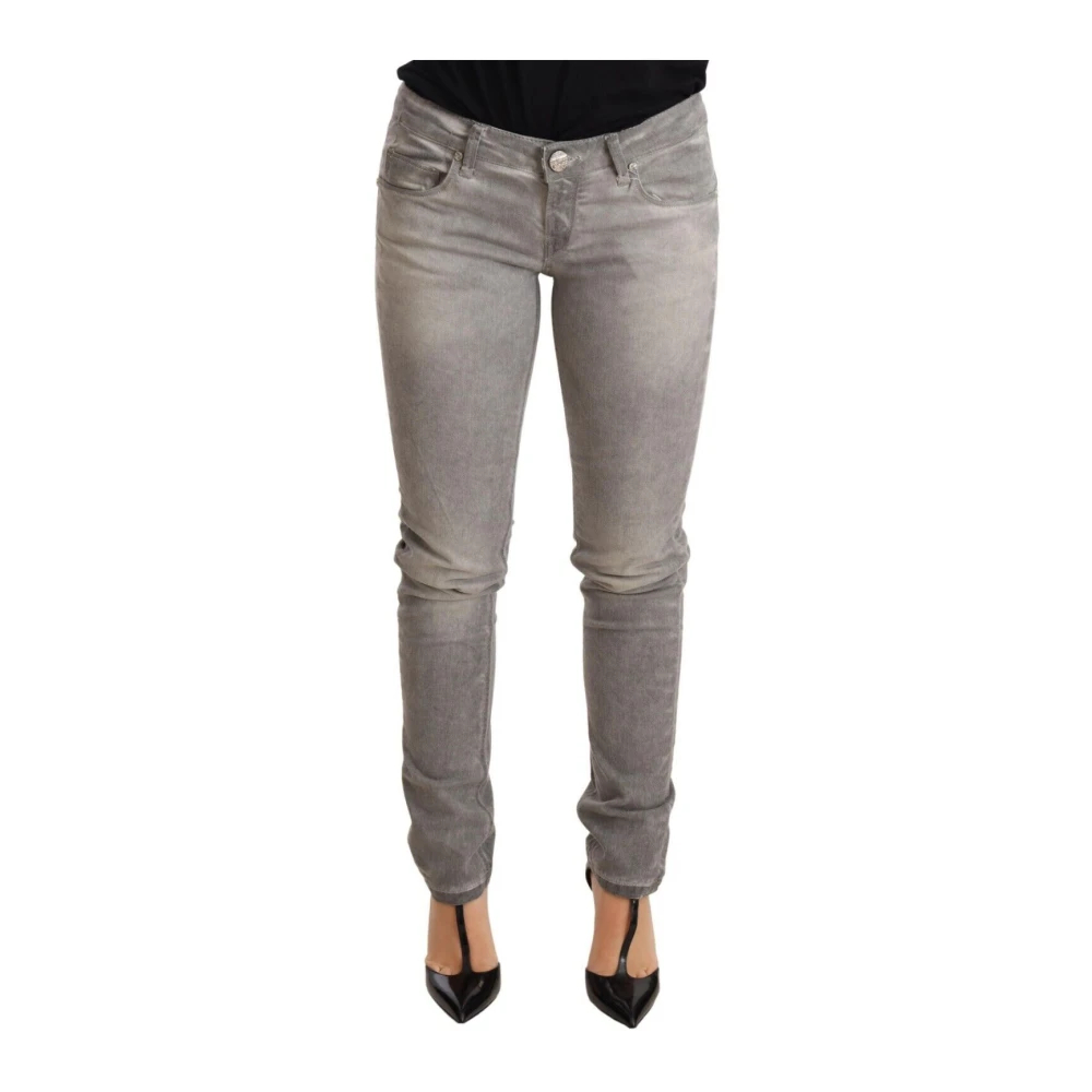 Acht Damen Grau - Low Waist Skinny Denim - Jeans - W26