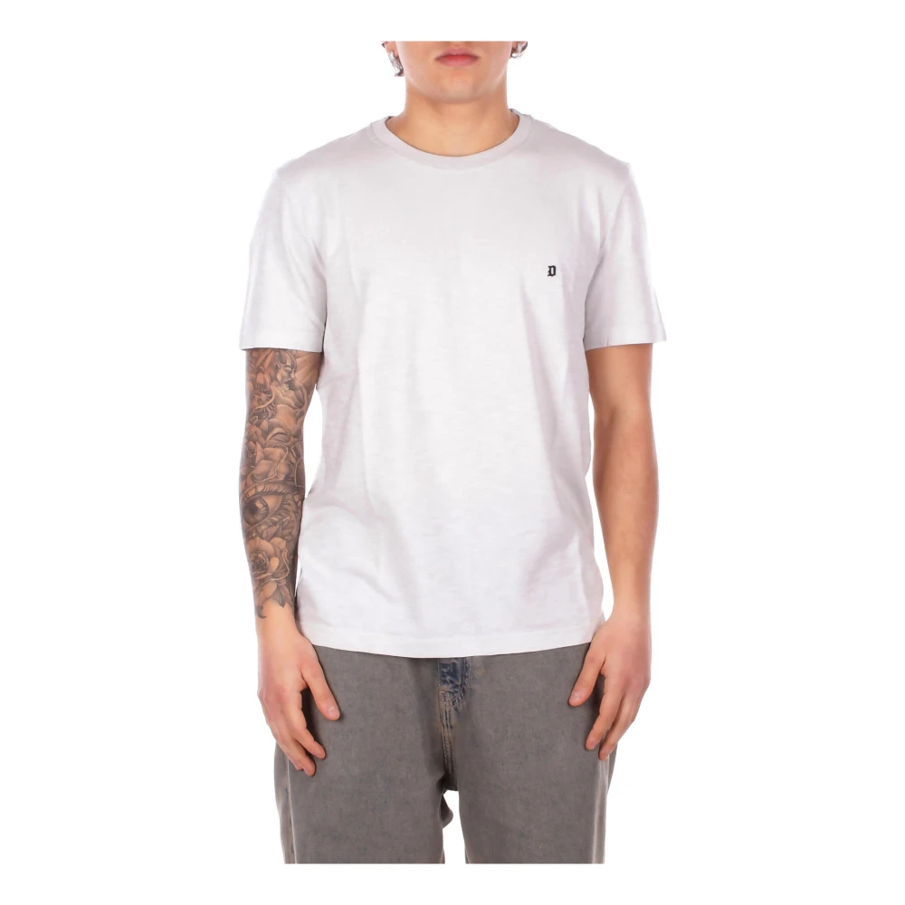 Dondup Herren Grau - Logo Front T-Shirt - Tops - Xl