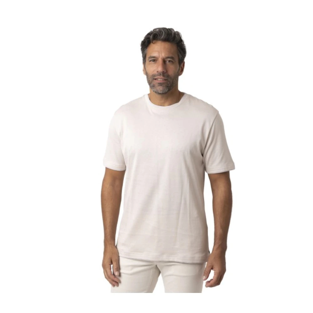 Eleventy Herren Weiß - T-Shirt Mit Rundhalsausschnitt - Tops - 2XL