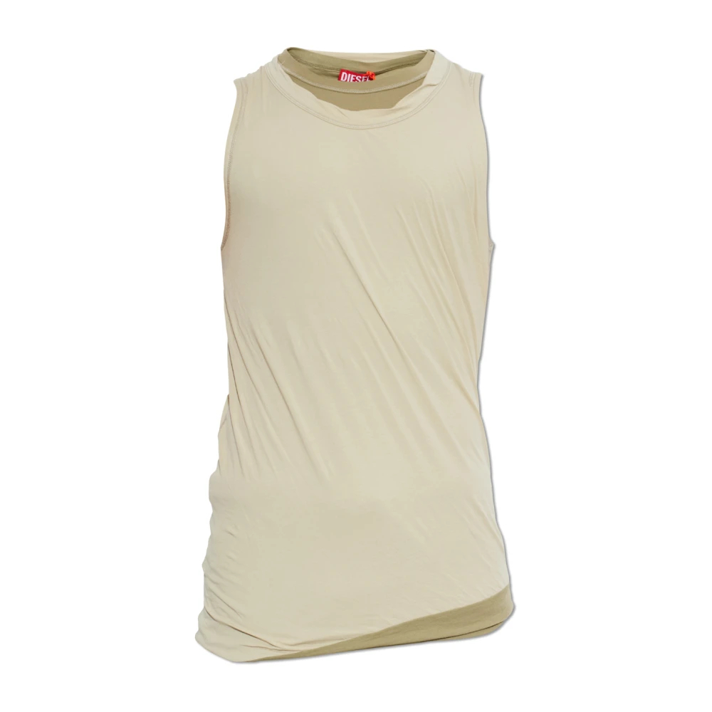 Diesel Herren Grün - T-Dred-Plain Top - Tops - 2XL