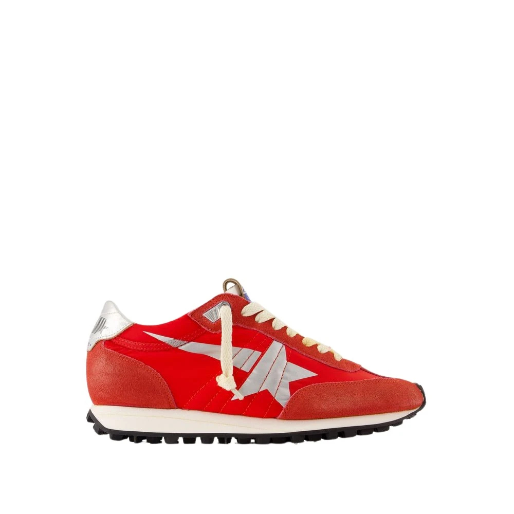 Golden Goose Damen Rot - E Ledersneaker Zum Laufen - Shoes - 37 Eu
