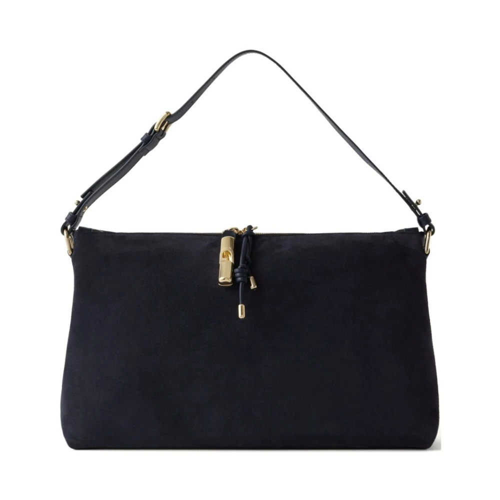 Furla - Seiden-Nylon-Schultertasche - Bags - Damen - Blau - One Size