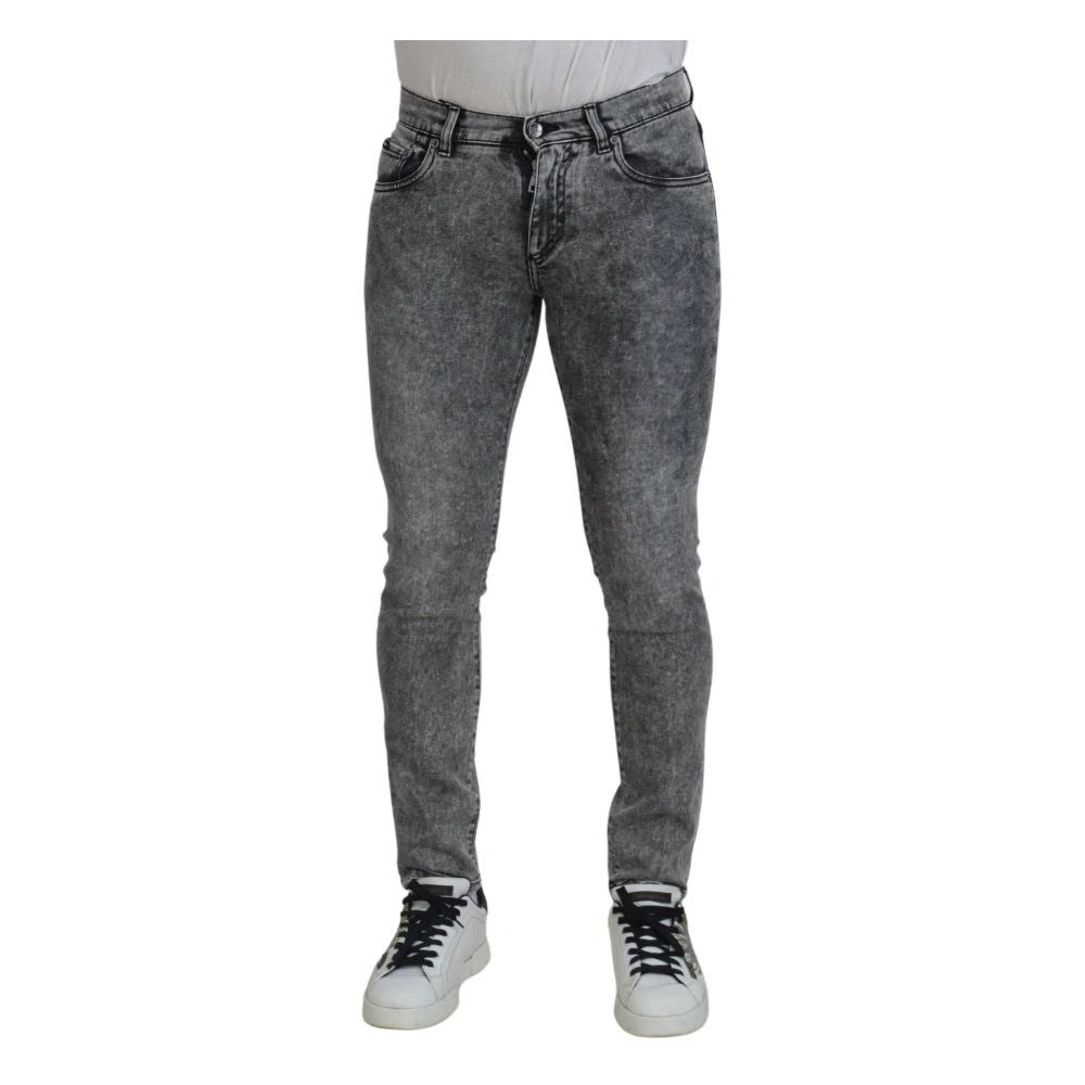 Dolce & Gabbana Herren Grau - Slim-Fit Jeans - Jeans - Xs