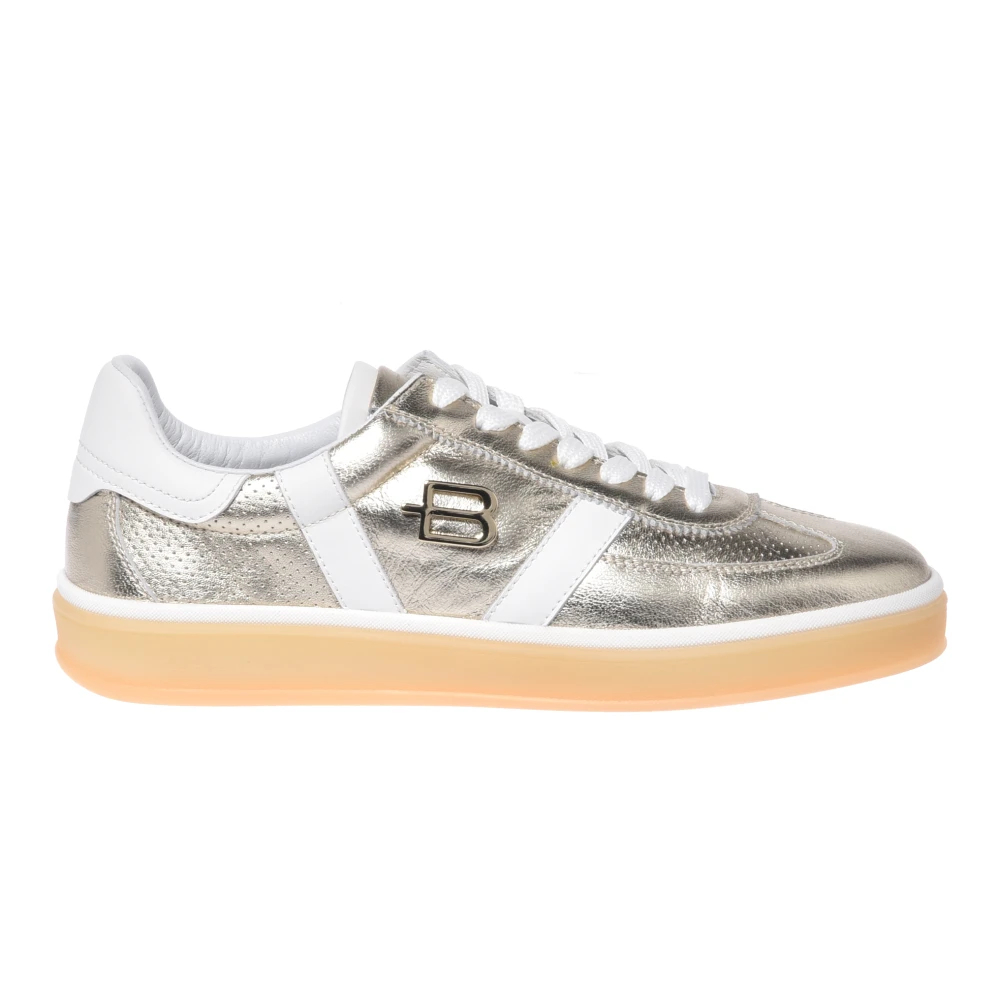 Baldinini Damen Gelb - Laminated Leather Sneaker - Shoes - 38 Eu