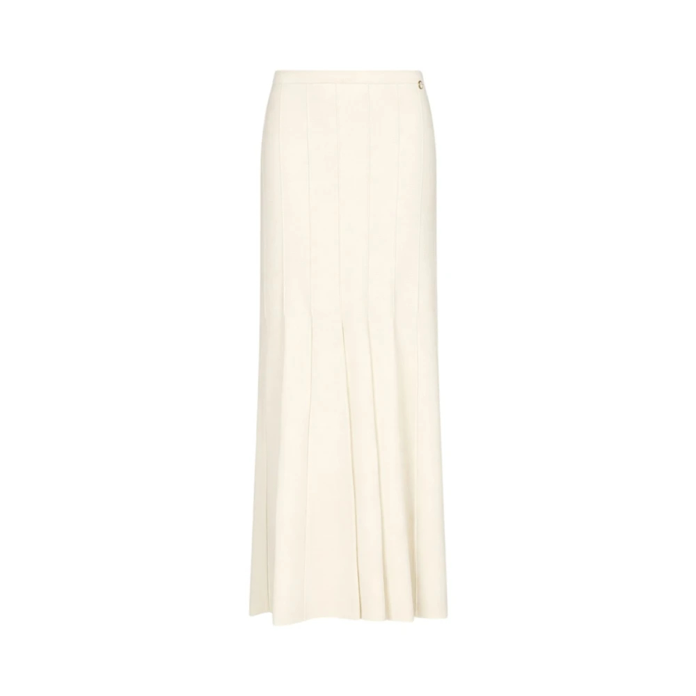 Liu Jo Damen Weiß - Strickrock Mit Fransen - Skirts - Xs