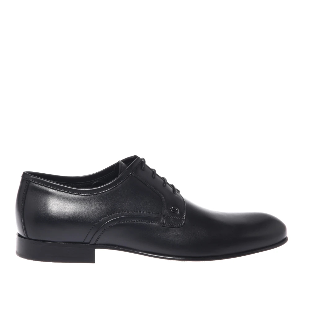 Baldinini Herren Schwarz - Schnürschuhe Aus Leder - Shoes - K - 42 1/2 Eu