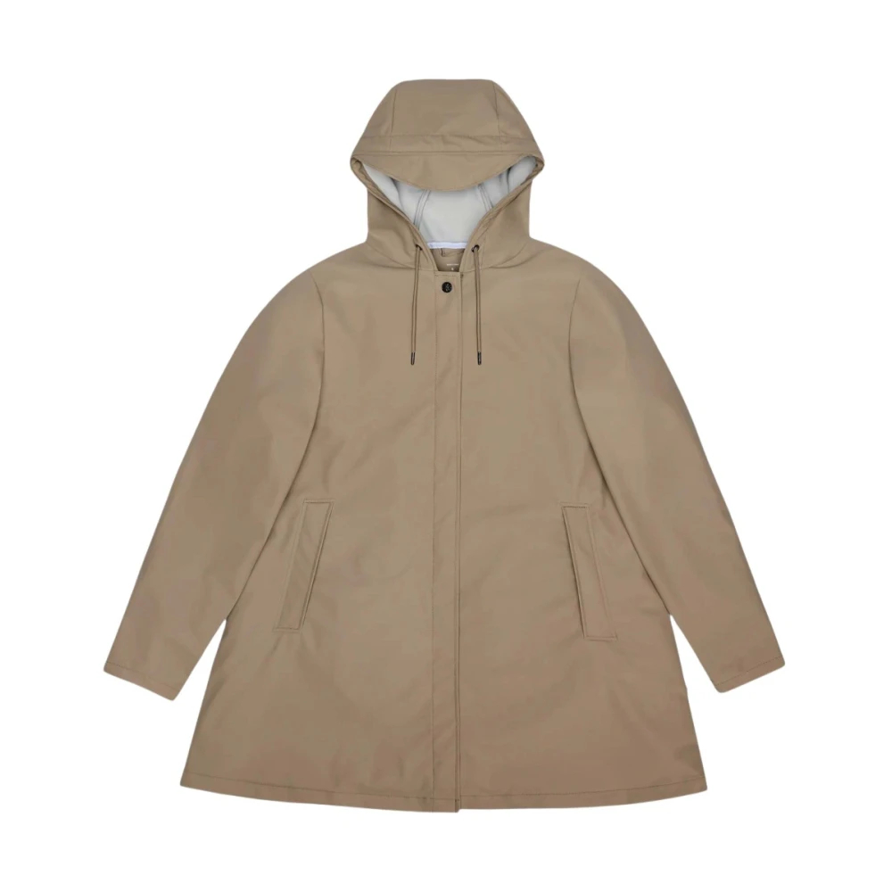 Rains Damen Beige A-Line W Jacket | Rainwear | | S - Bild 4