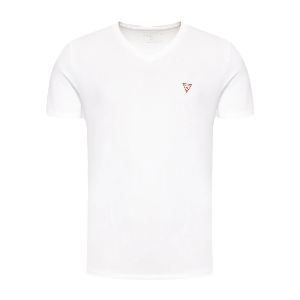 Guess Herren Core T-Shirt Classic Red Logo Triangle White Cm - Bild 4