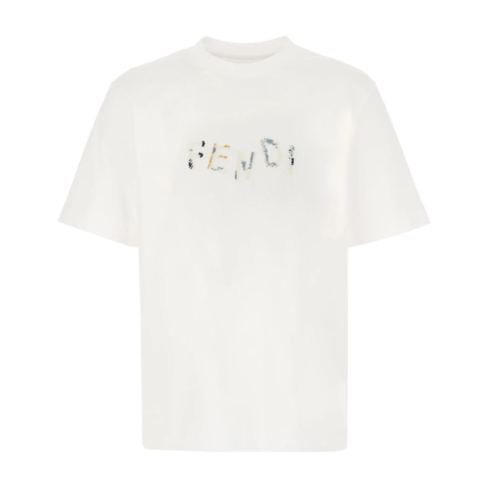 Fendi , Herren, Oberteile, Weiß, S - Bild 2