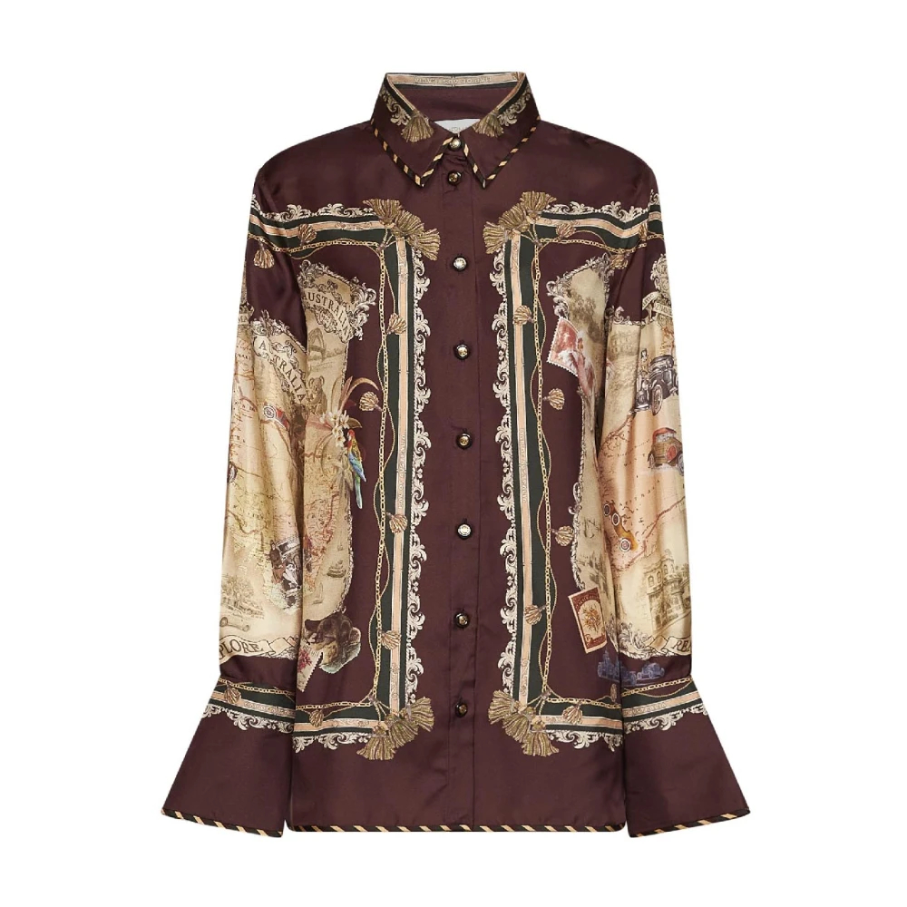 Zimmermann , Damen, Blusen & Hemden, Braun, L - Bild 2
