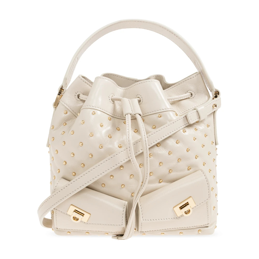 Ferragamo Damen Weiß Multipocket-Beuteltasche - Bild 3