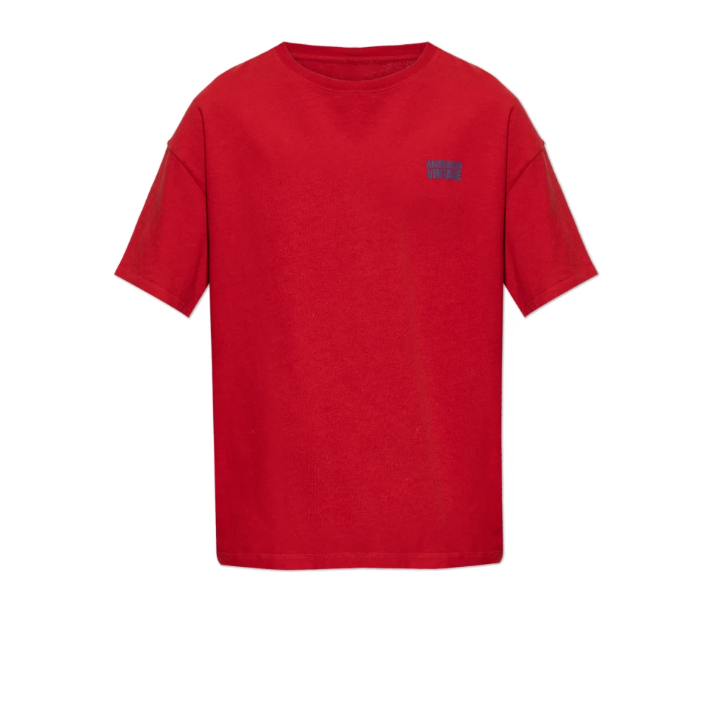 American Vintage Herren Rot - Ykobow T-Shirt - Tops - S