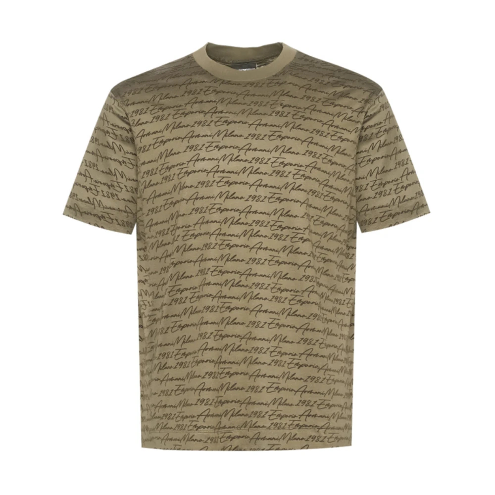 Emporio Armani Herren Grün - Kurzärmeliges T-Shirt - Tops - Xl
