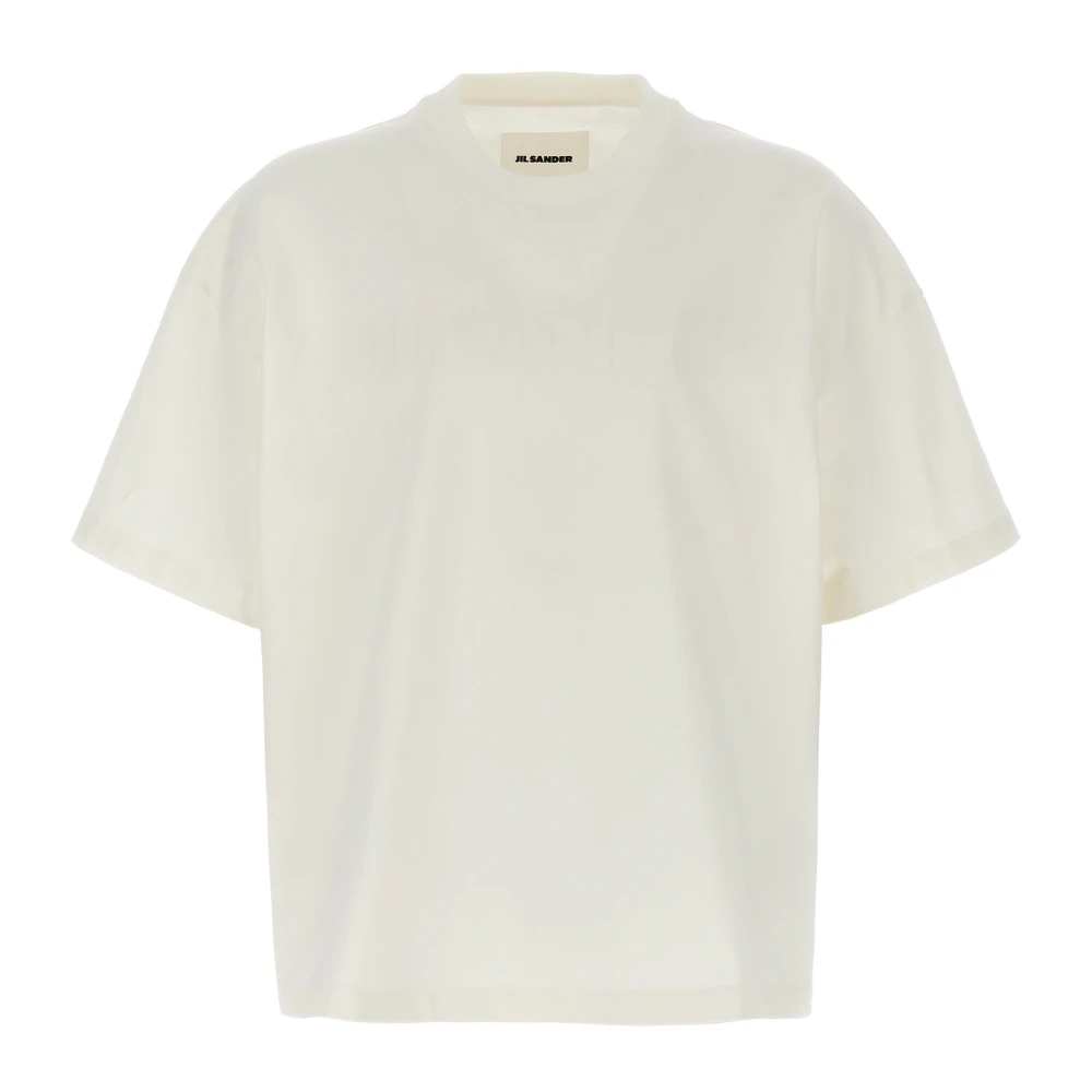Jil Sander Herren Weiß - Logo T-Shirt - Tops - S