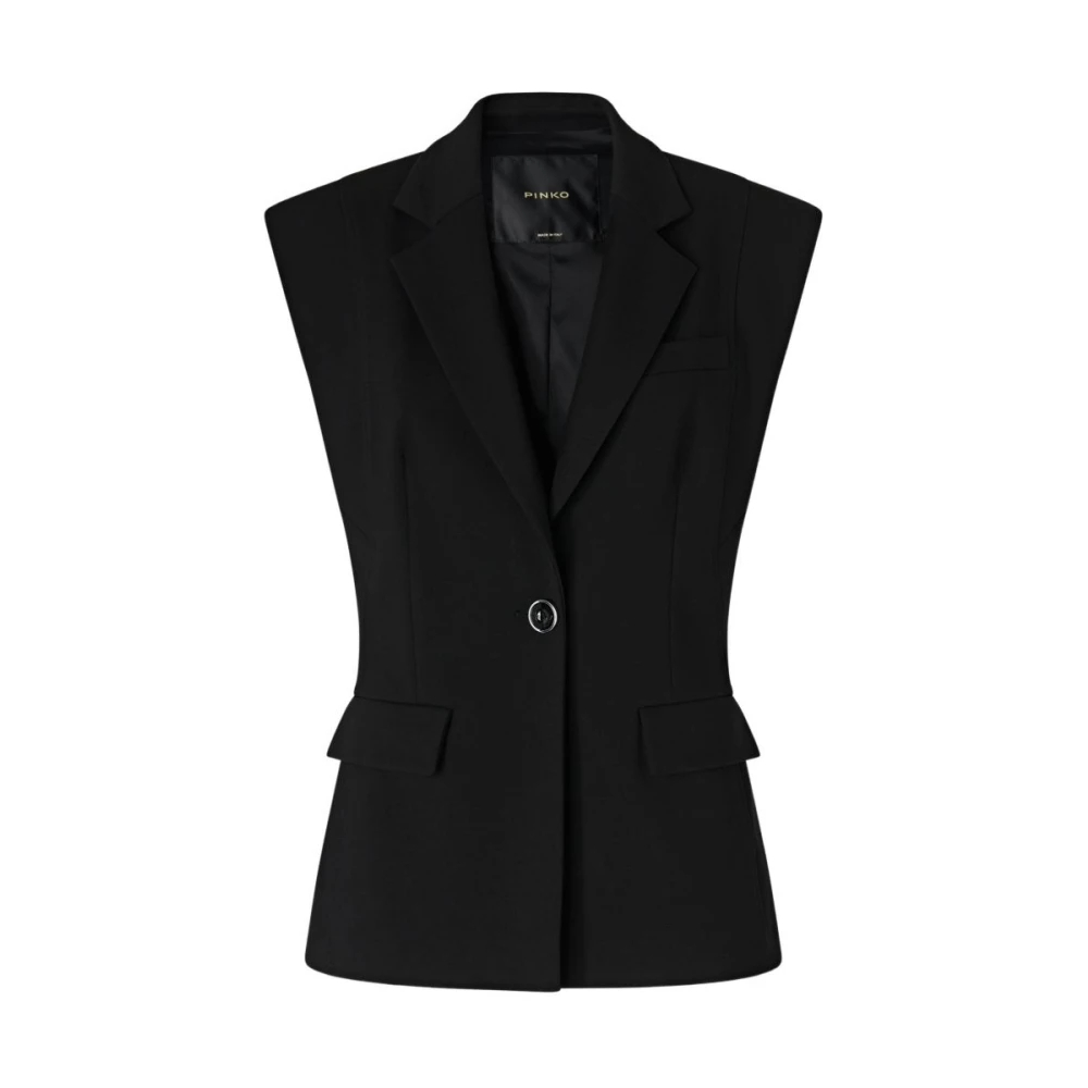 Pinko Damen Schwarz - Deyn Nylon Vest - Jackets - K - L