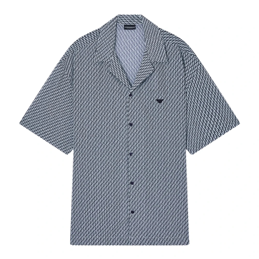 Emporio Armani Herren Multicolor - Mixed Pattern Beachwear Shirt - Shirts - Mehrfarbig - L