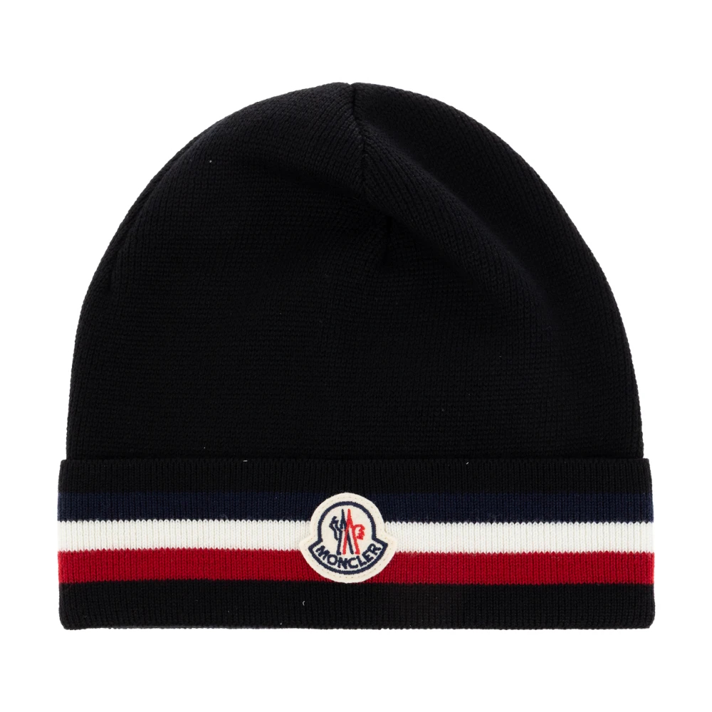 Moncler Dreifarbige Mütze Aus Wolle für Herren in Schwarz - Bild 7