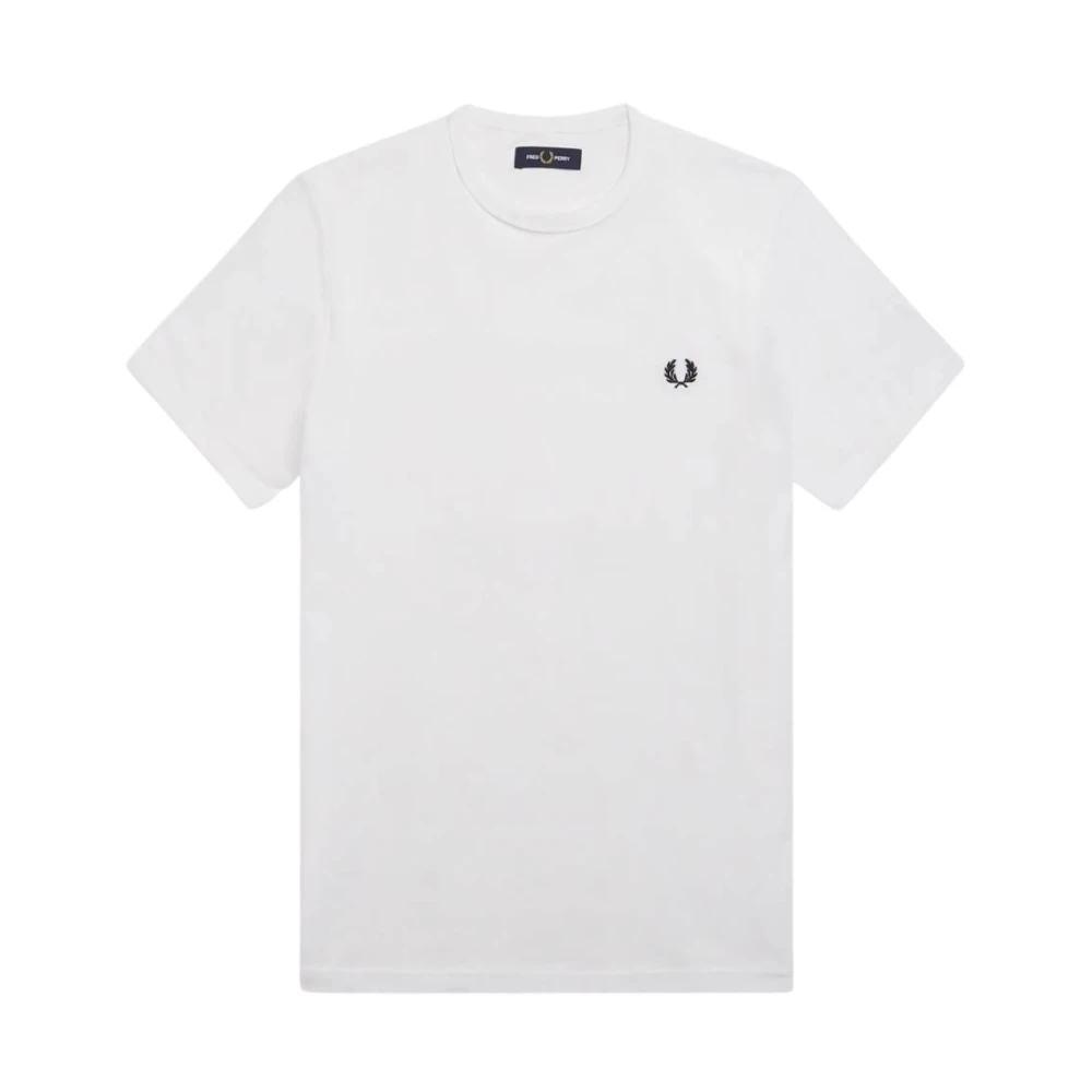Fred Perry Herren Weiß T-Shirt Baumwolle - Bild 11