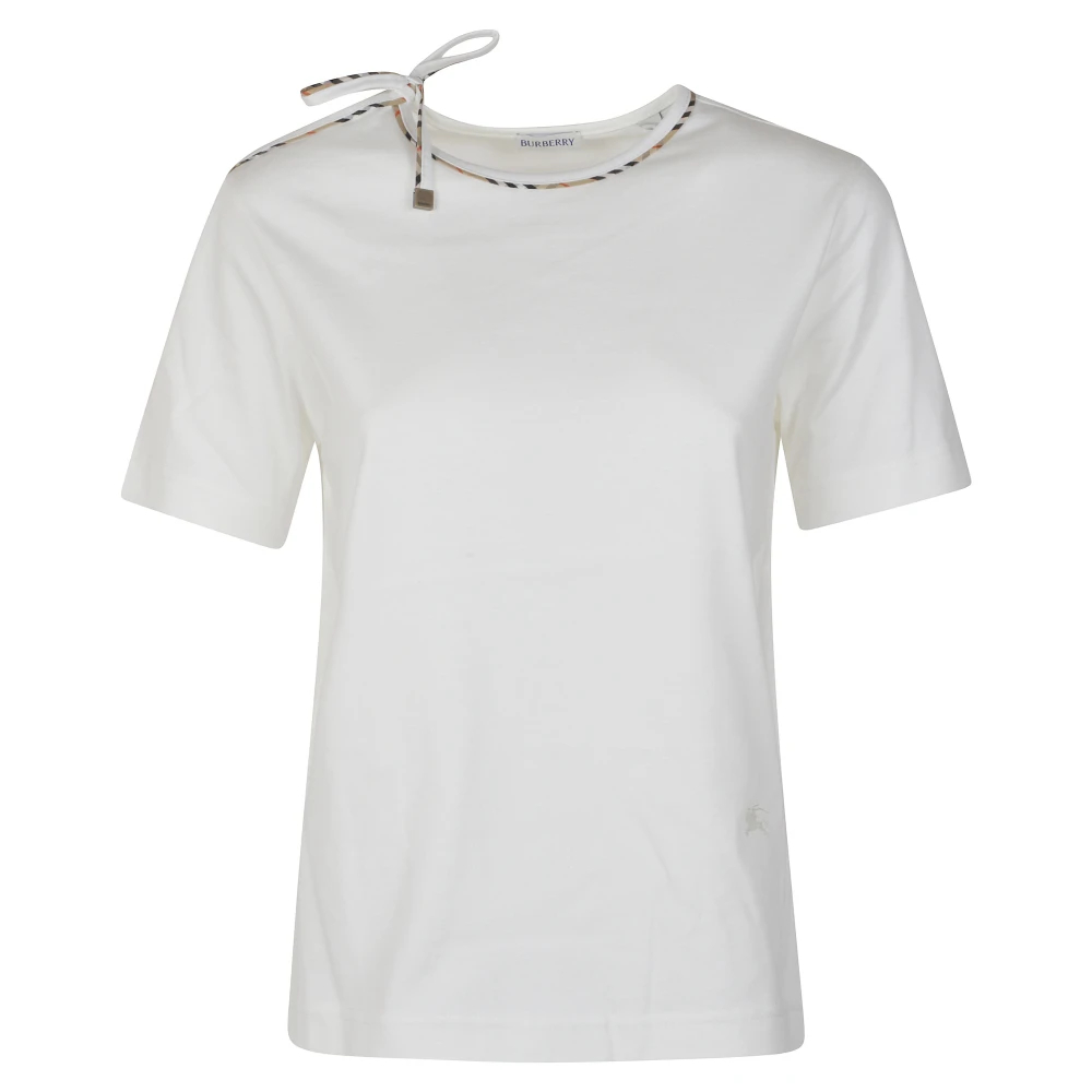 Burberry - Frankie Bow Baumwoll-T-Shirt - Tops - Damen - Weiß - L - Bild 3