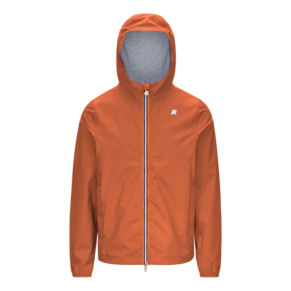 K-Way Herren Orange - Jack Stretch Nylon Jersey - Jackets - L