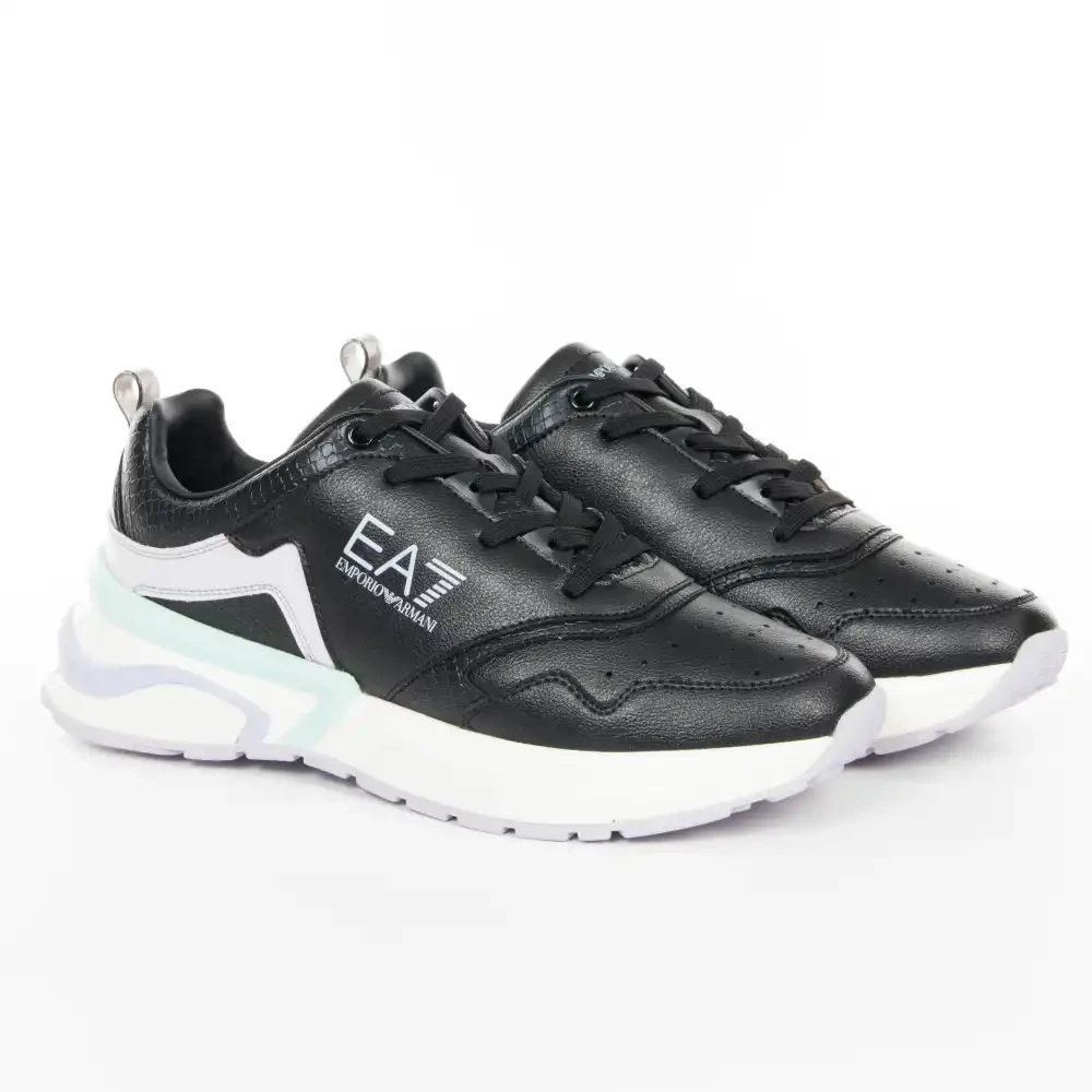 Emporio Armani Ea7 - Stylische Moon Training Sneakers - Shoes -Damen -Schwarzk -35 Eu