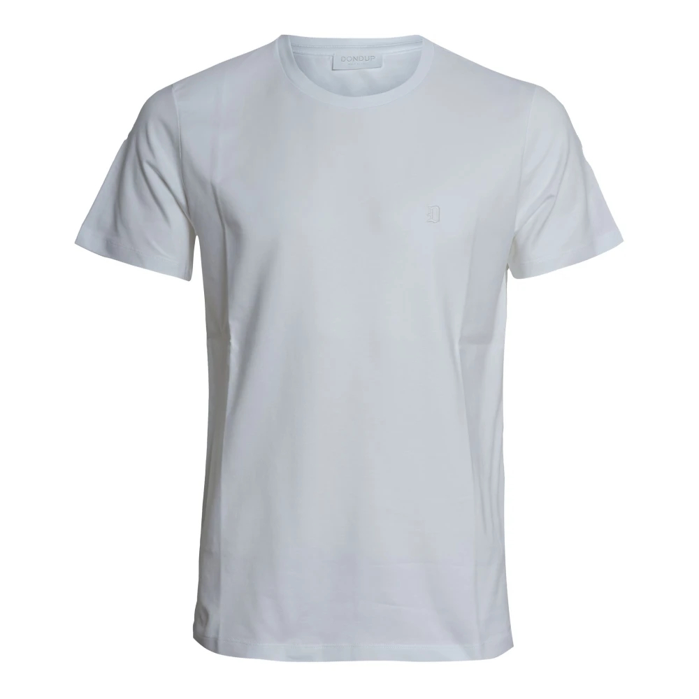 Dondup Herren Weiß - Regular-Fit T-Shirt Mit Rundhalsausschnitt - Tops - L
