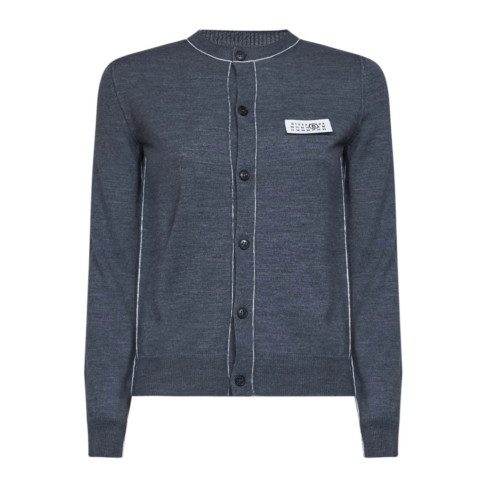 Mm6 Maison Margiela , Damen, Strickwaren, Grau, S - Bild 3