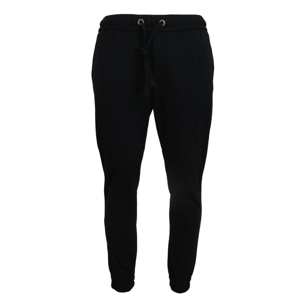 Dolce & Gabbana Herren Schwarz - E Sport-Woll-Sweatpants - Trousers - K - L