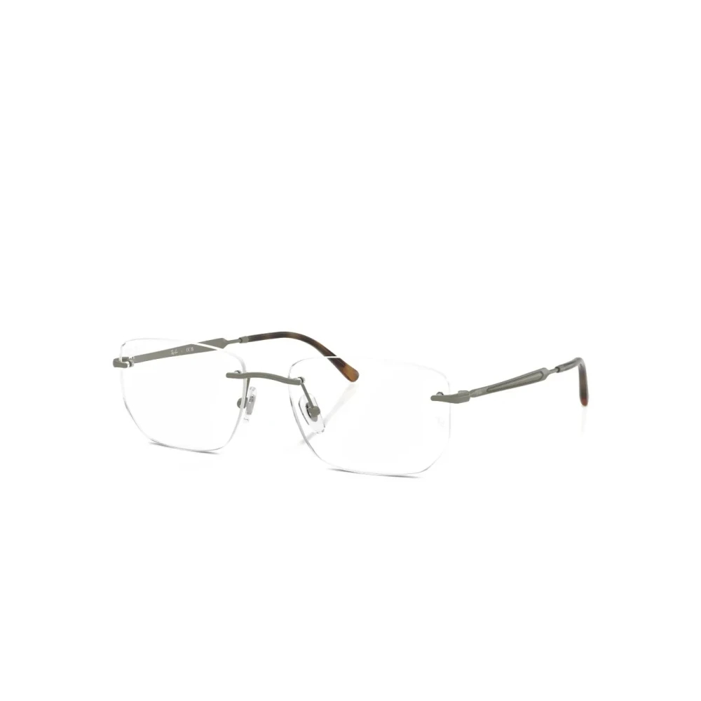 Ray - Ban Unisex Transparent Ray - Ban Rx3768v 3201 Optische Fassungen Metall Grau Geometrisch Normal - Bild 6
