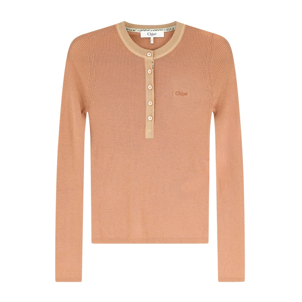 Chloé , Damen, Oberteile, Braun, M - Bild 3