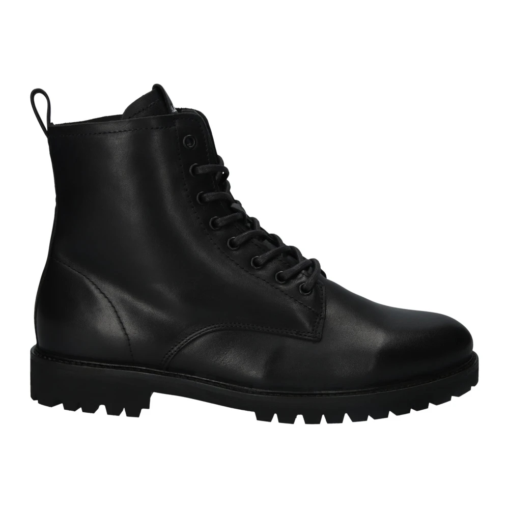 Blackstone Schwarz Schuhe Lace Up Boots - Fur - Bild 4