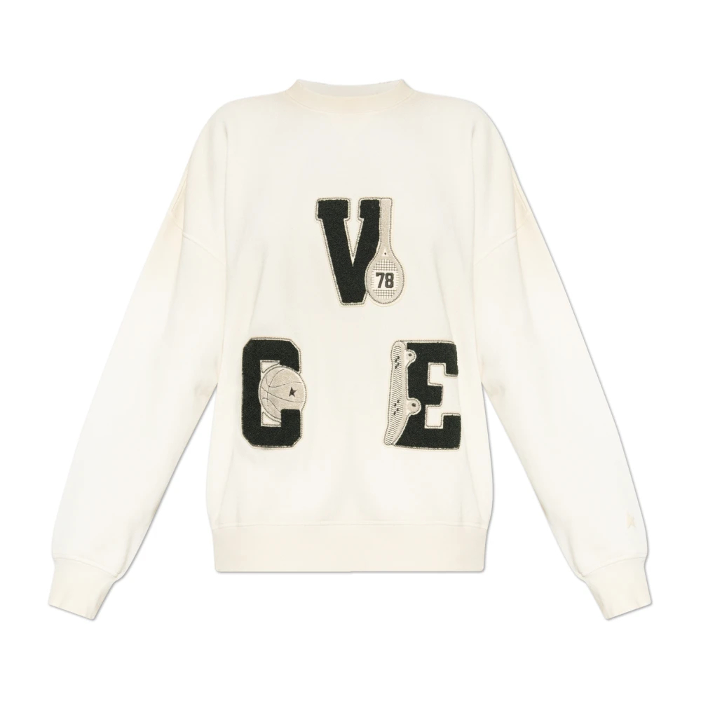 Golden Goose Damen Beige - Patch Sweatshirt - Sweatshirts & Hoodies - 2XS