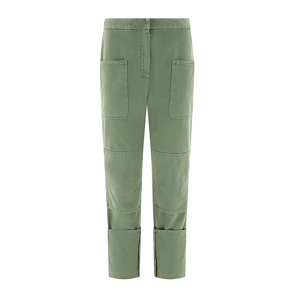Max Mara Damen Grün - Stylische Hose - Trousers - 2XS