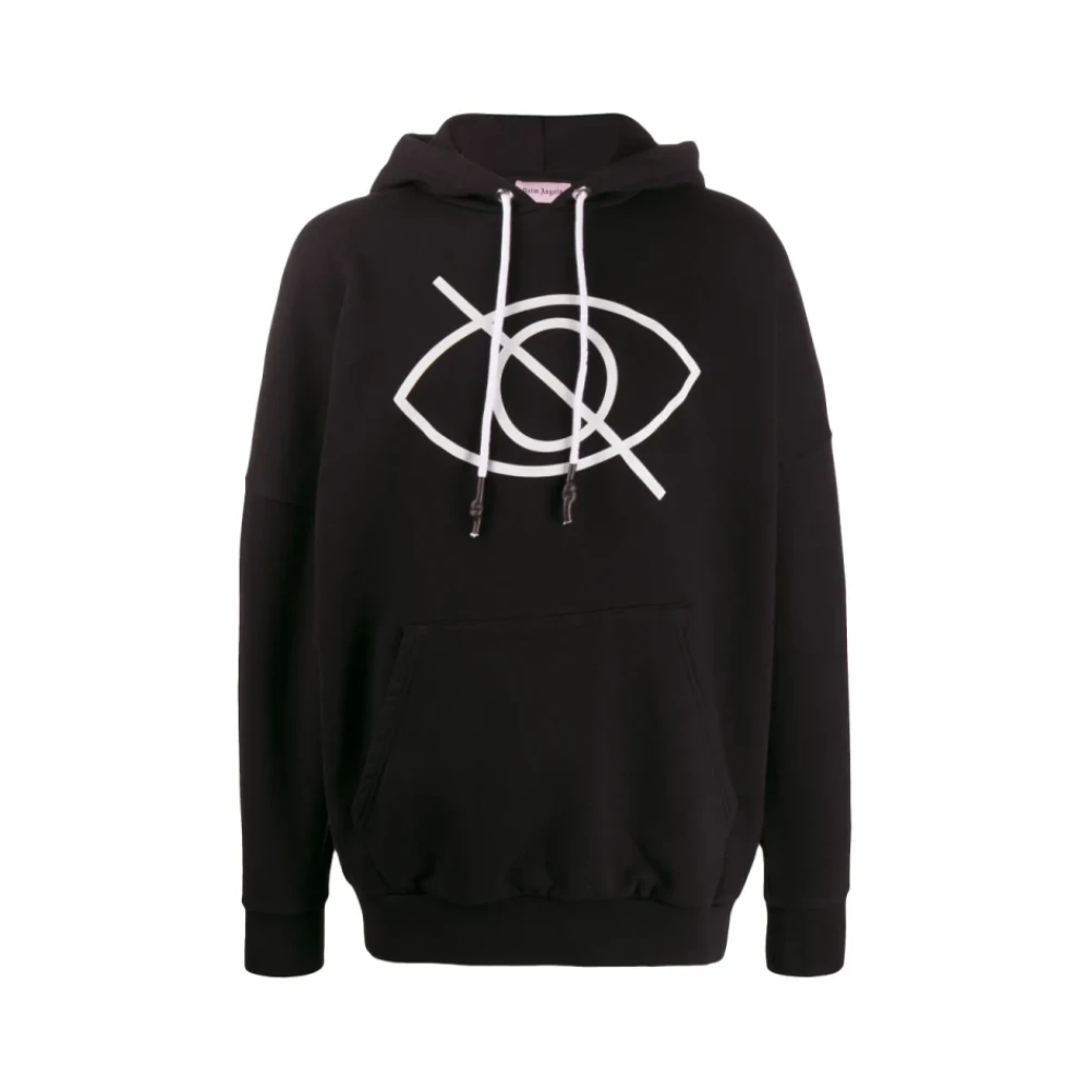 Palm Angels Herren Schwarz - Cotton Hoodie - Sweatshirts & Hoodies - K - L