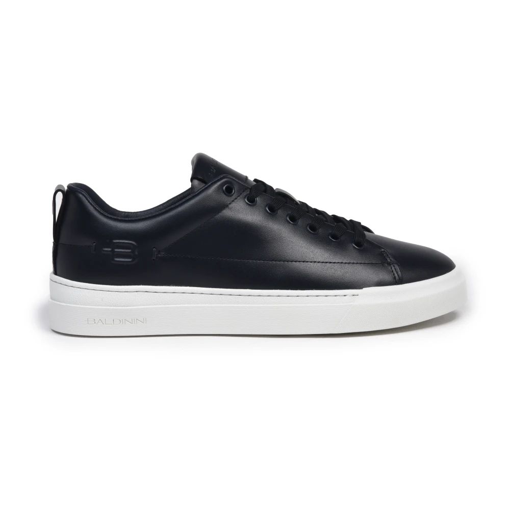 Baldinini Herren Blau - Leather Sneaker - Shoes - 44 Eu