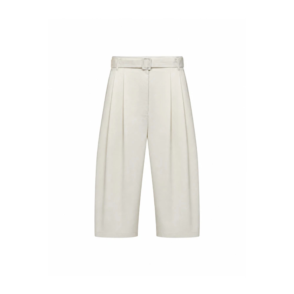 Co Damen Weiß - Belted Pleated Shorts - Shorts - 2XS