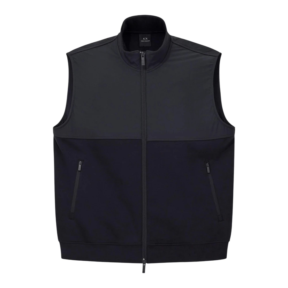 Armani Exchange Herren Schwarz - Reißverschluss-Weste - Jackets - K - L