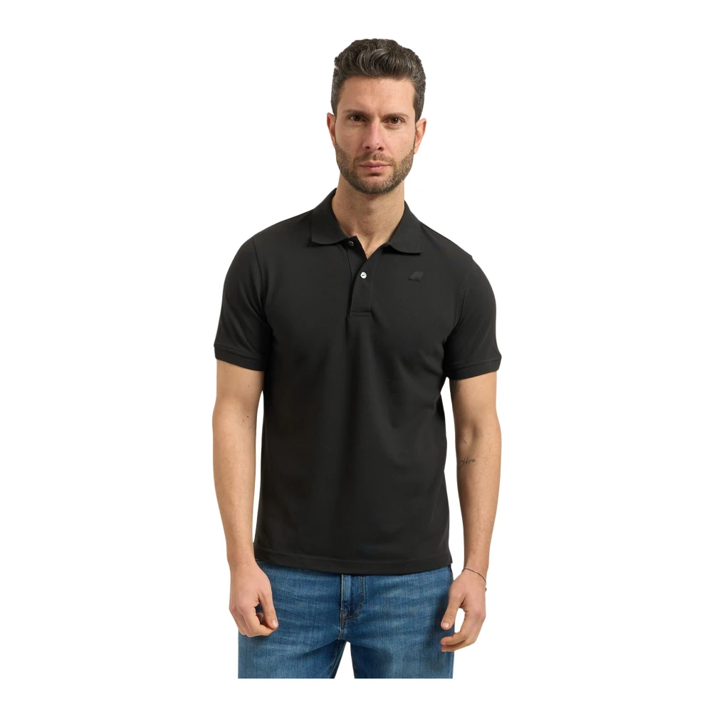 K-Way Herren Schwarz - Polo Shirt - Tops - K - 2XL