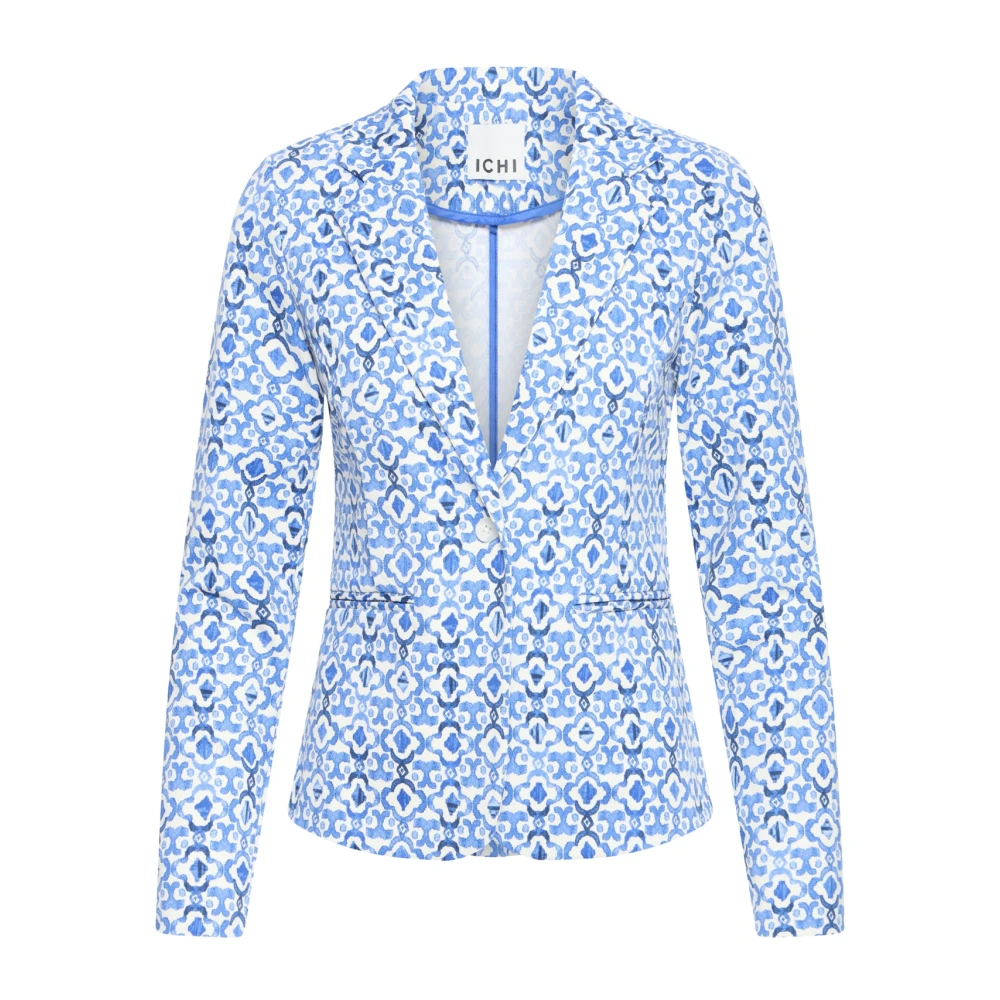 Ichi Damen Bleu Blazer Kate Print - Bild 3