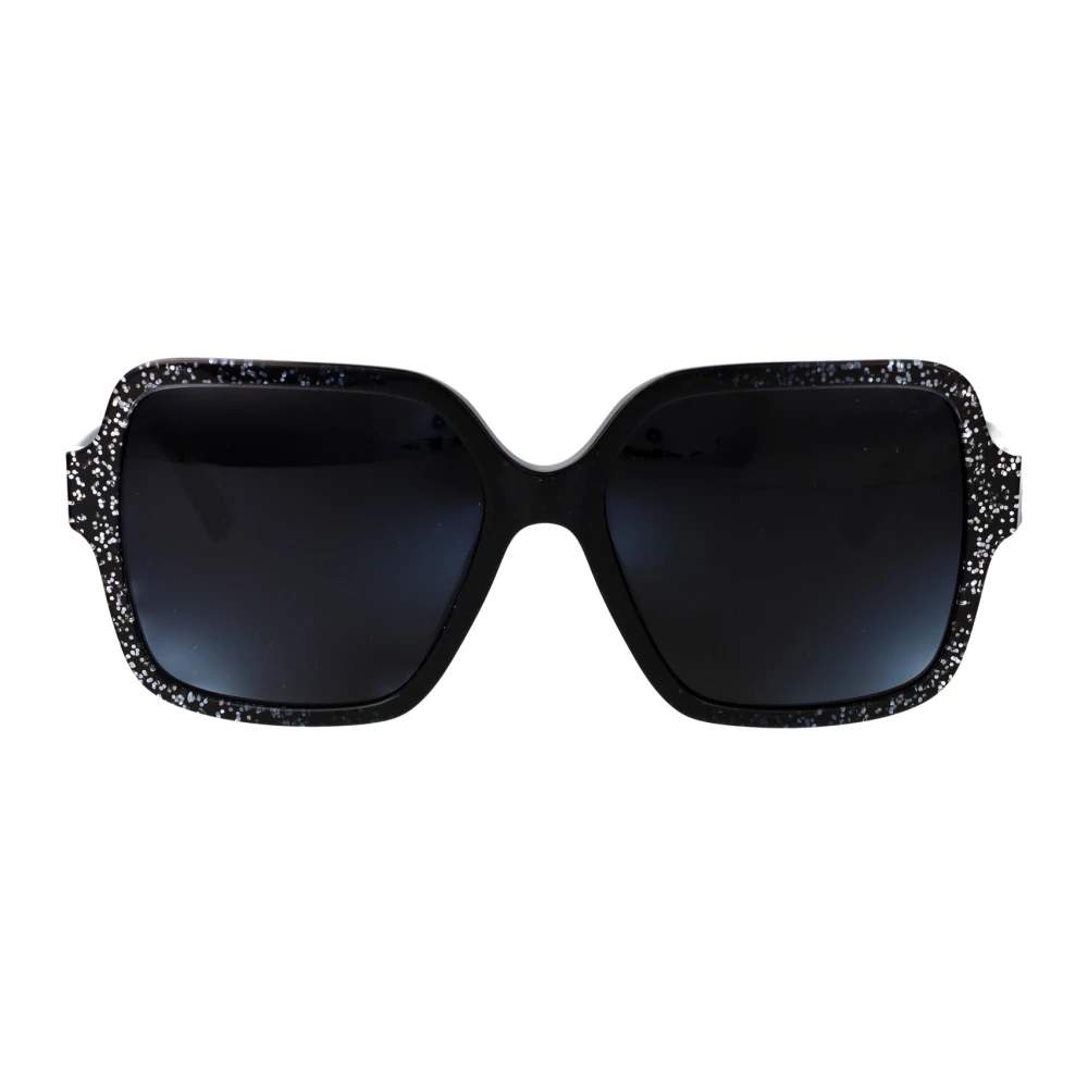 Jimmy Choo Damen Schwarz - Eckige Sonnenbrille - Accessories - K - 55 Mm
