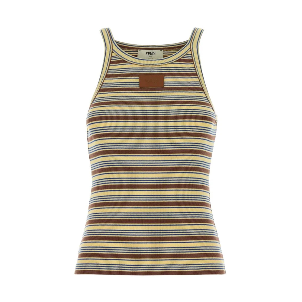 Fendi Damen Gelb - Ärmellose Oberteile - Tops - L