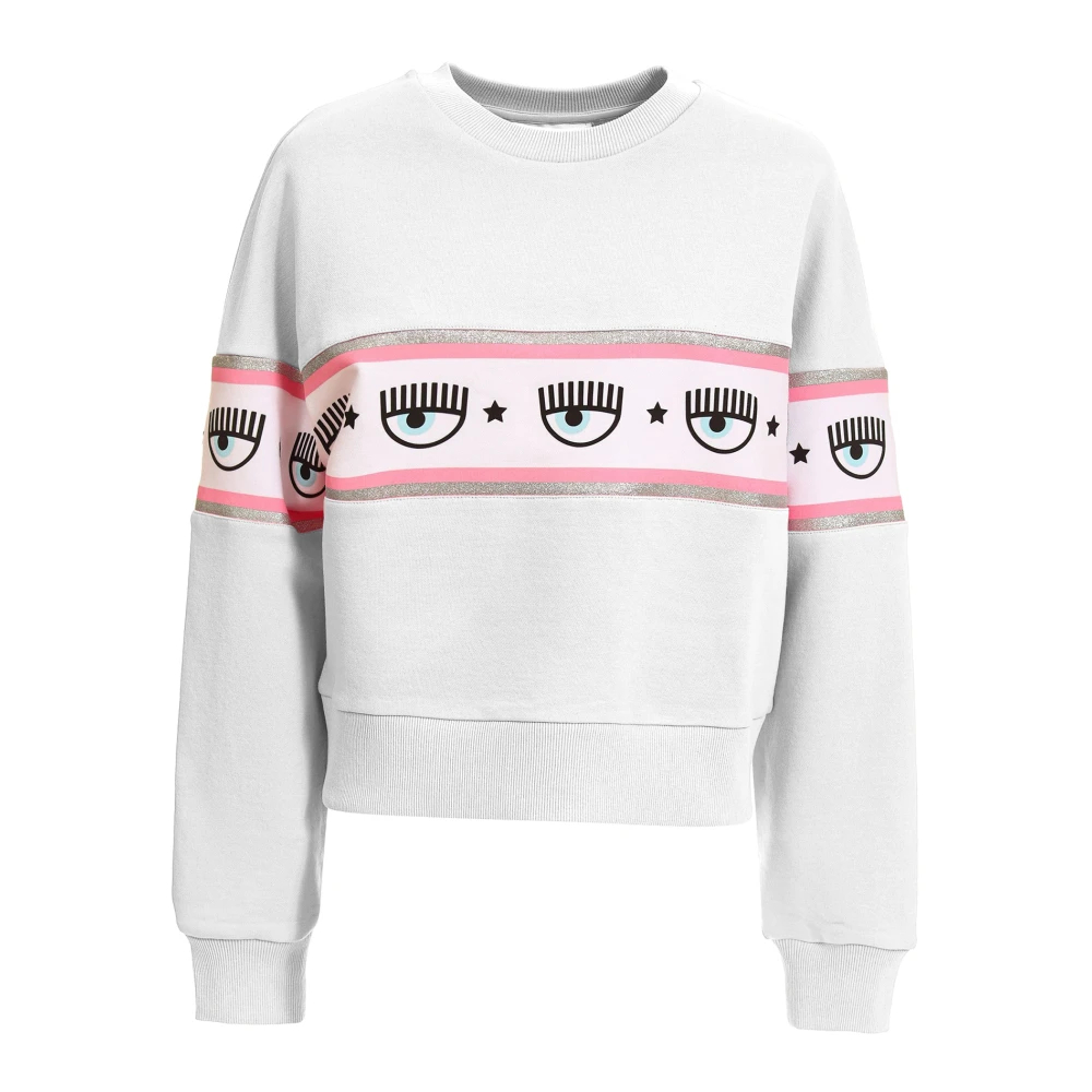 Chiara Ferragni Collection Damen Weiß - Stylische Sweatshirts - Sweatshirts & Hoodies - Xs