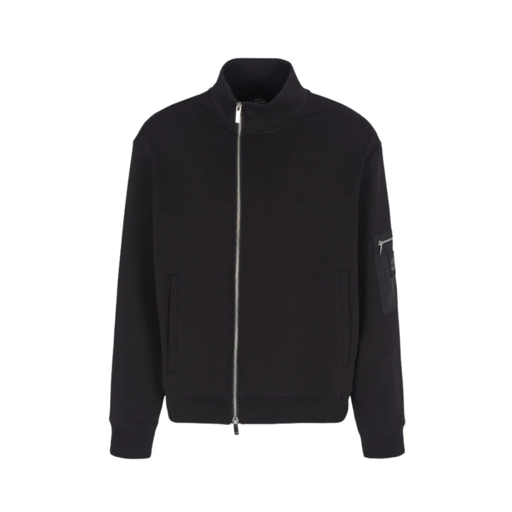 Armani Exchange Herren Schwarz - Zip-Throughs - Sweatshirts & Hoodies - K - M